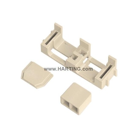 Harting Wire Connector, Pebble Gray, Thermoplastic Insulation, 100 PK 09020009911